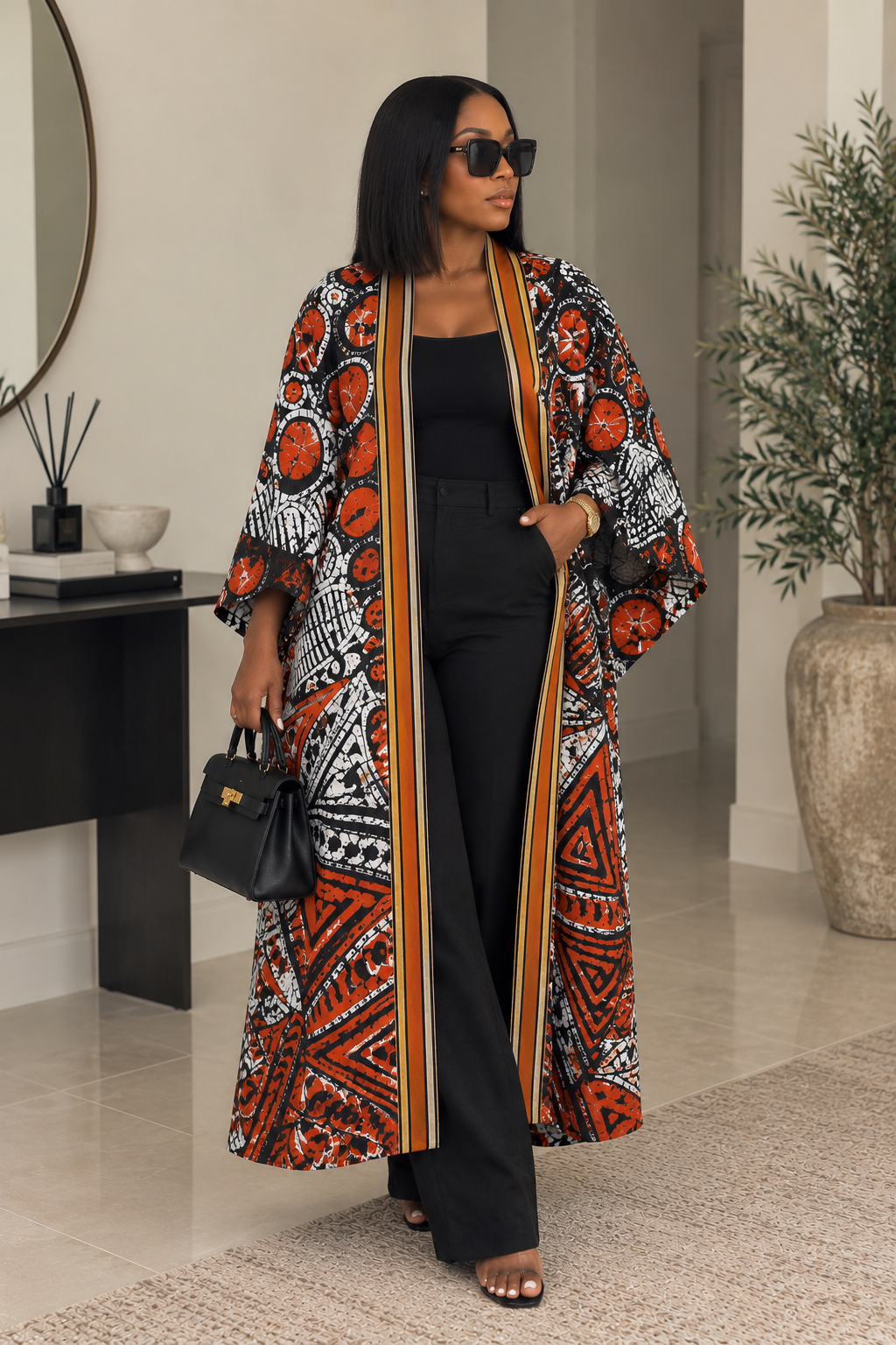 Ember Batik Long Kimono