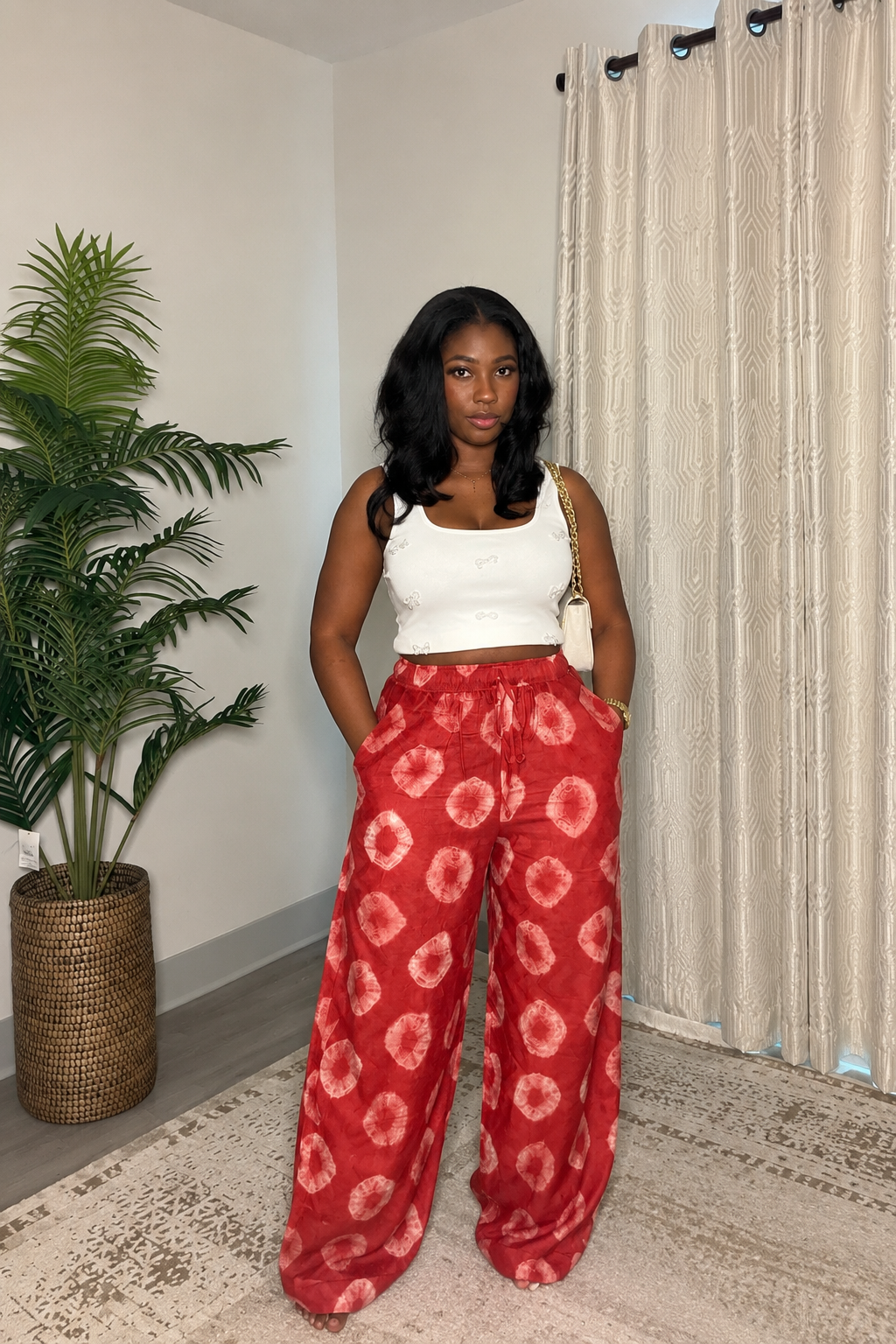 Ruby Tie-Dye Wide-Leg Pants