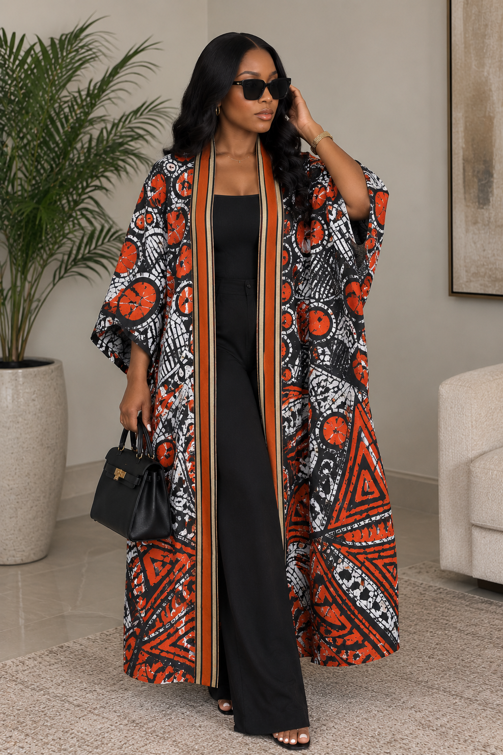 Ember Batik Long Kimono