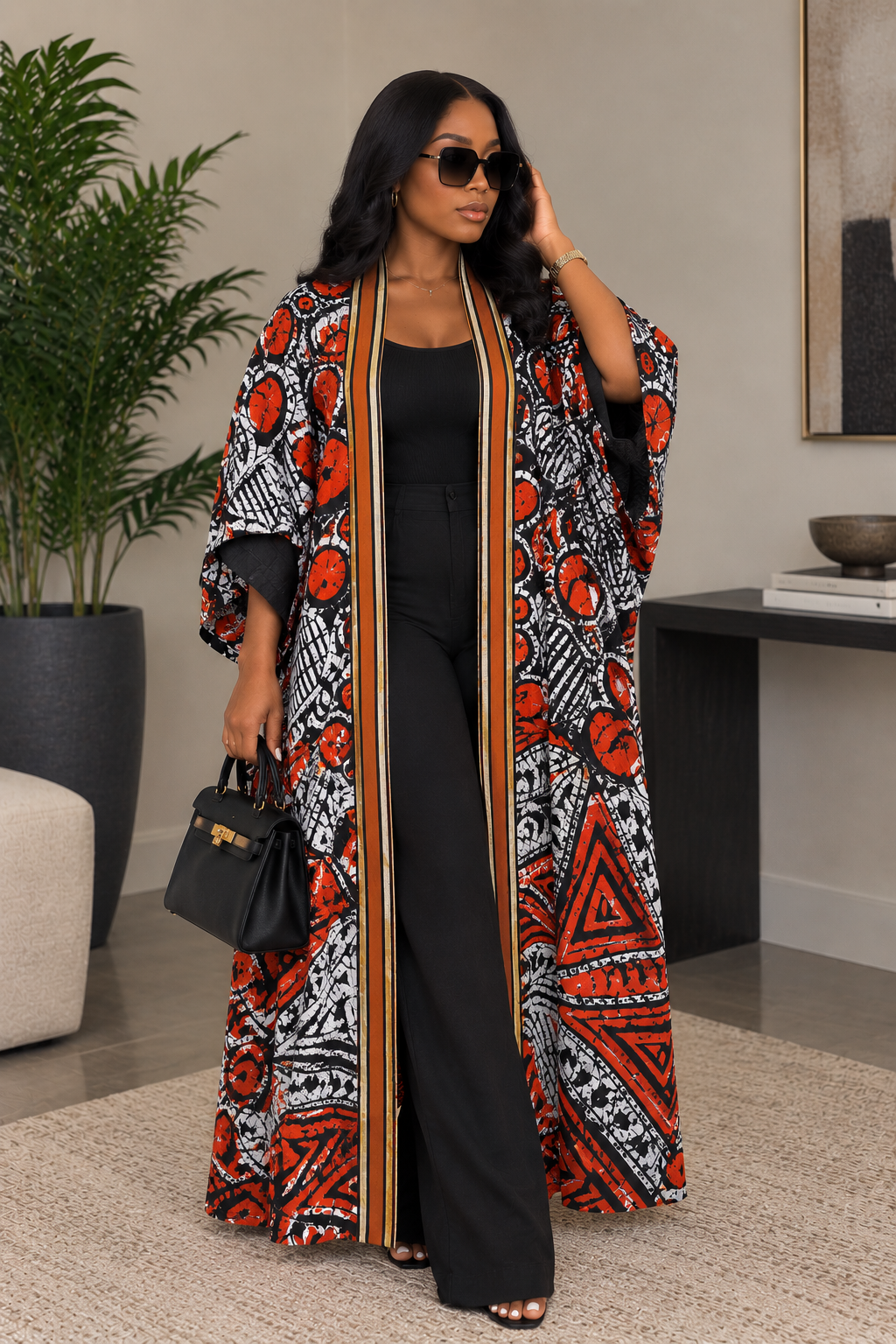 Ember Batik Long Kimono