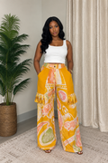 Golden Hour Tassel Wide-Leg Pants